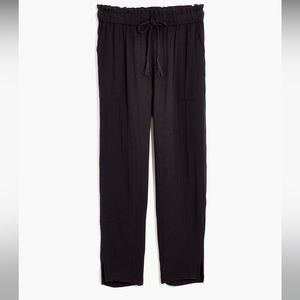 Nwt- madewell lightspun black linen pants